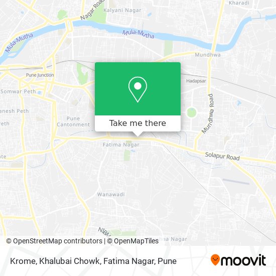 Krome, Khalubai Chowk, Fatima Nagar map