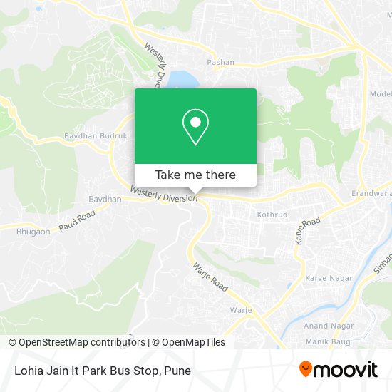 Lohia Jain It Park Bus Stop map