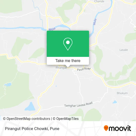 Pirangut Police Chowki map