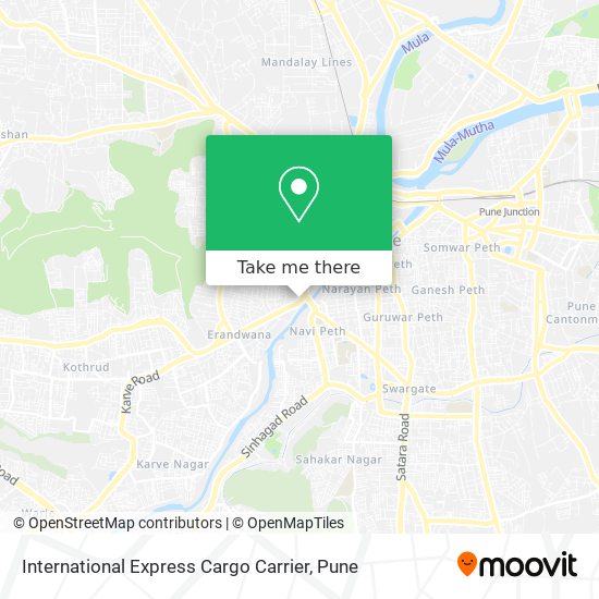 International Express Cargo Carrier map