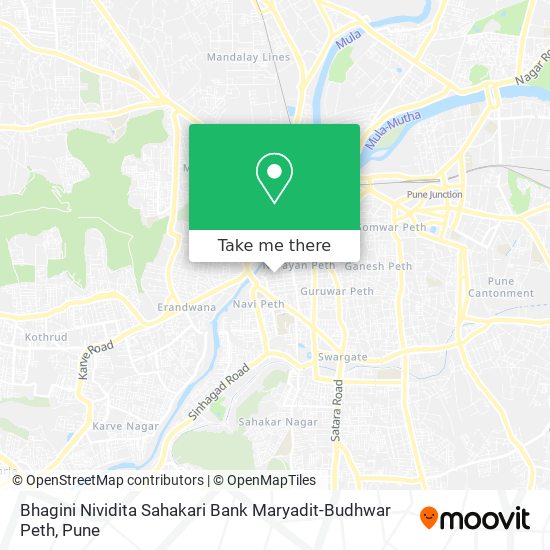 Bhagini Nividita Sahakari Bank Maryadit-Budhwar Peth map