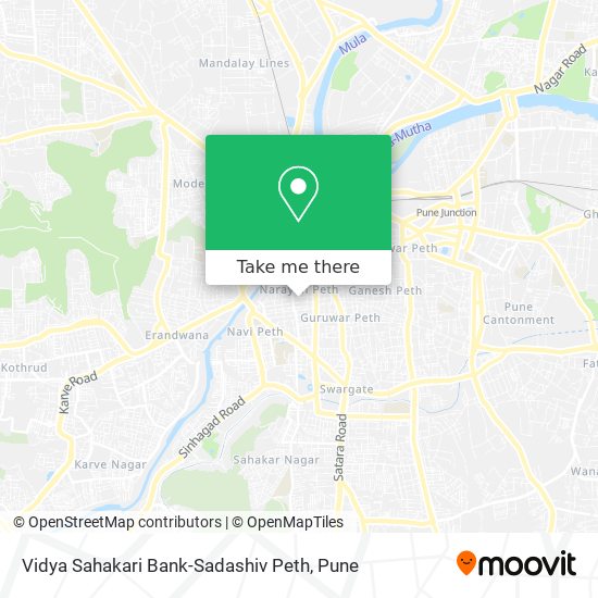 Vidya Sahakari Bank-Sadashiv Peth map