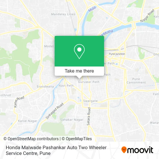 Honda Malwade Pashankar Auto Two Wheeler Service Centre map