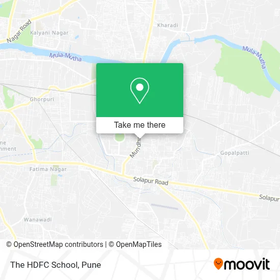 The Hdfc School map