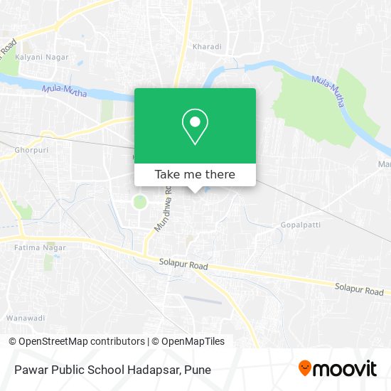 Pawar Public School Hadapsar map