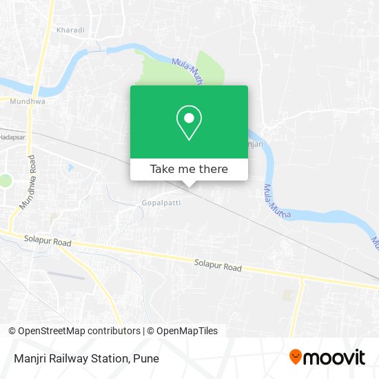 Manjri Railway Station map