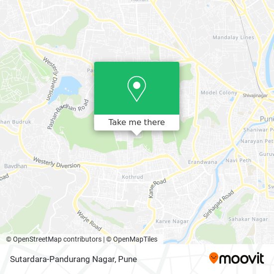 Sutardara-Pandurang Nagar map