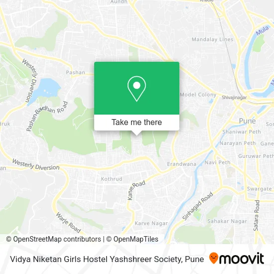 Vidya Niketan Girls Hostel Yashshreer Society map