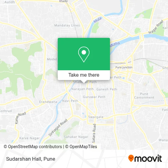 Sudarshan Hall map