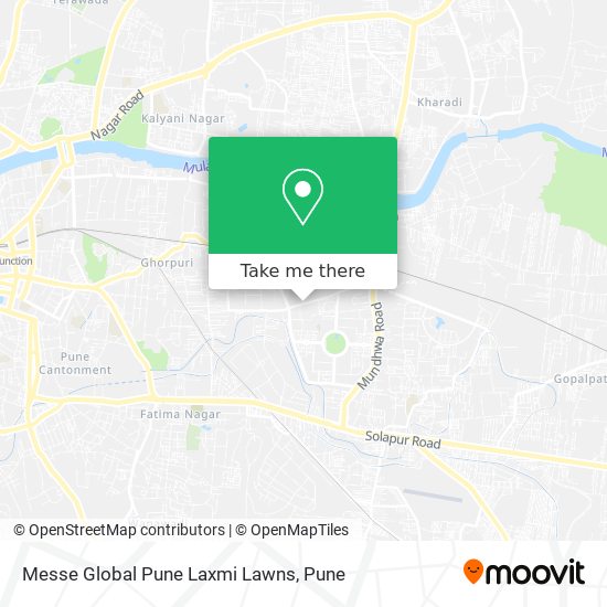Messe Global Pune Laxmi Lawns map