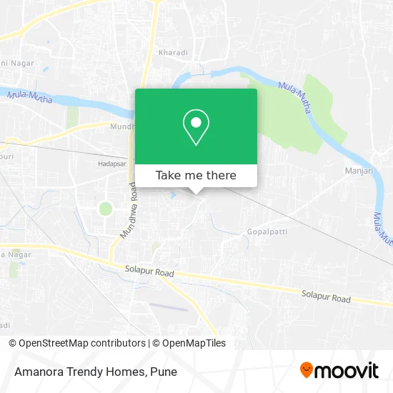 Amanora Trendy Homes map