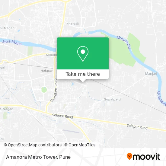 Amanora Metro Tower map