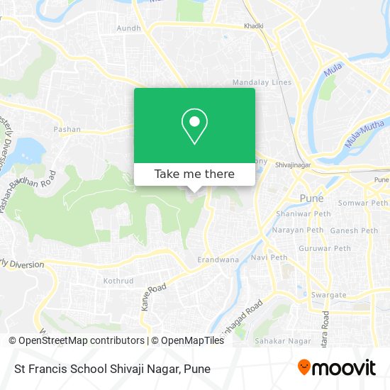 St Francis School Shivaji Nagar map