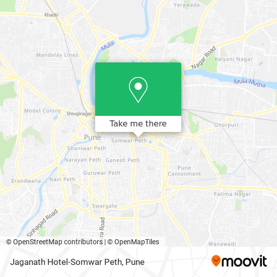 Jaganath Hotel-Somwar Peth map
