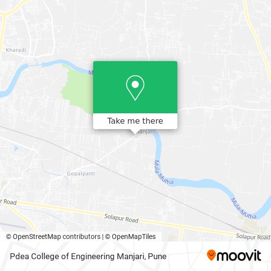 Pdea College of Engineering Manjari map