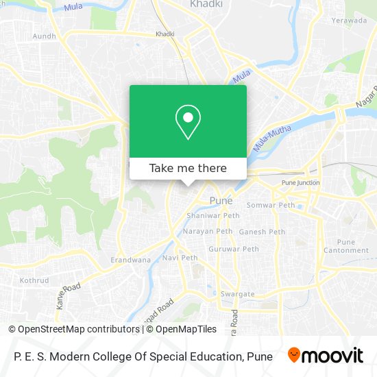 P. E. S. Modern College Of Special Education map