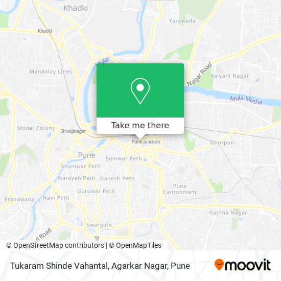 Tukaram Shinde Vahantal, Agarkar Nagar map