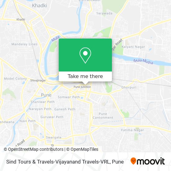 Sind Tours & Travels-Vijayanand Travels-VRL map