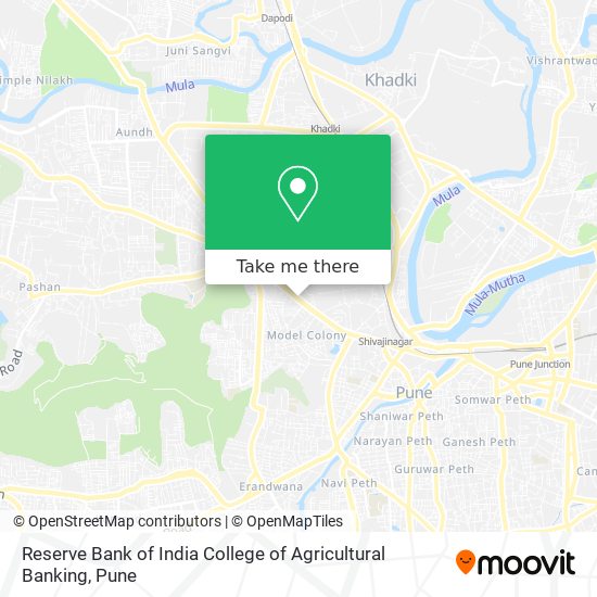 Reserve Bank of India College of Agricultural Banking map