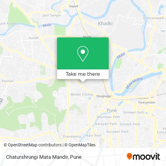 Chaturshrungi Mata Mandir map