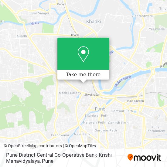 Pune District Central Co-Operative Bank-Krishi Mahavidyalaya map