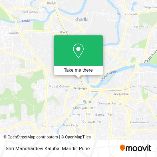 Shri Mandhardevi Kalubai Mandir map