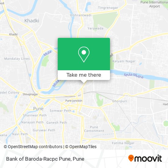 Bank of Baroda-Racpc Pune map