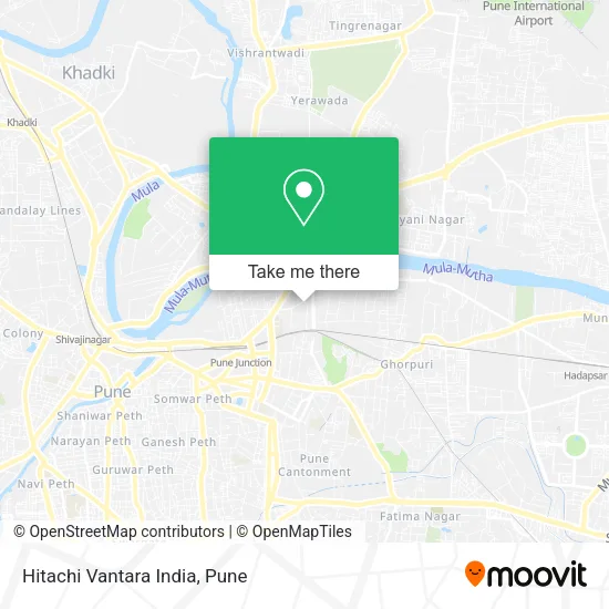 Hitachi Vantara India map