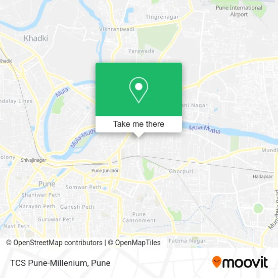 TCS Pune-Millenium map