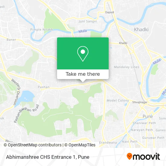 Abhimanshree CHS Entrance 1 map
