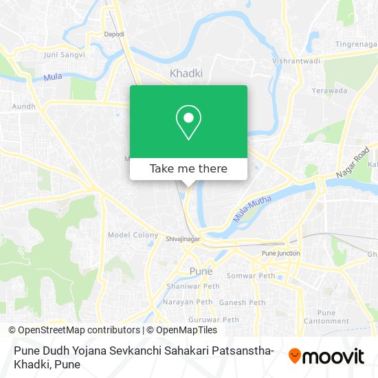 Pune Dudh Yojana Sevkanchi Sahakari Patsanstha-Khadki map