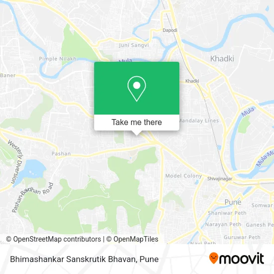 Bhimashankar Sanskrutik Bhavan map