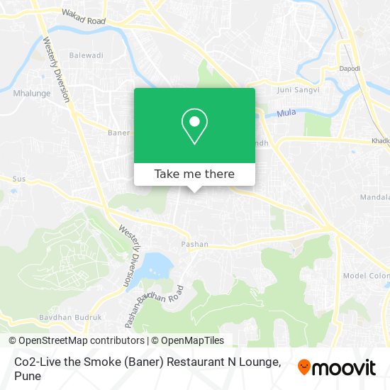 Co2-Live the Smoke (Baner) Restaurant N Lounge map