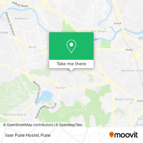 Iiser Pune Hostel map