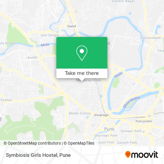 Symbiosis Girls Hostel map