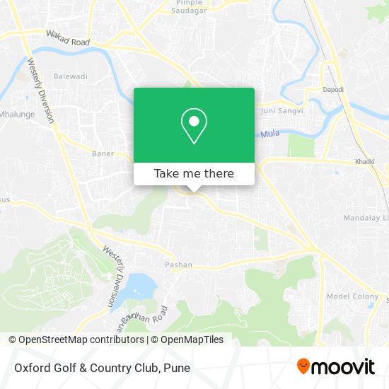Oxford Golf & Country Club map