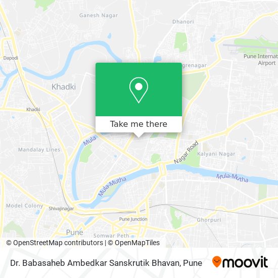 Dr. Babasaheb Ambedkar Sanskrutik Bhavan map