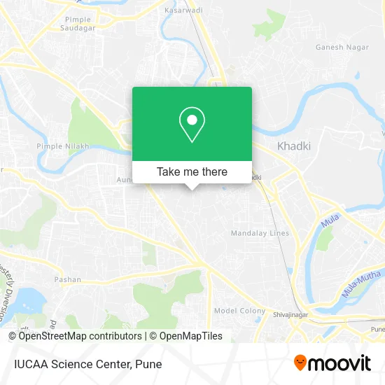 IUCAA Science Center map