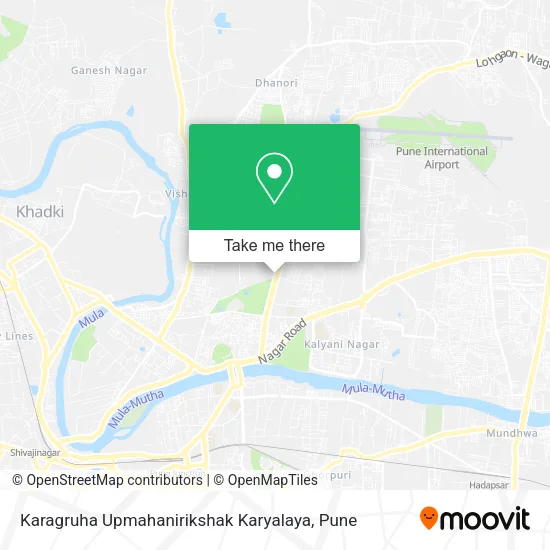 Karagruha Upmahanirikshak Karyalaya map