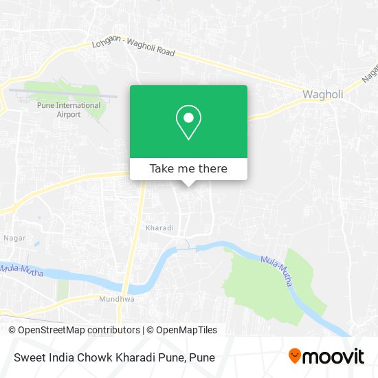 Sweet India Chowk Kharadi Pune map