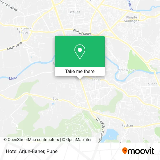 Hotel Arjun-Baner map