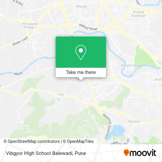 Vibgyor High School Balewadi map