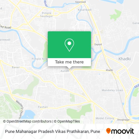 Pune Mahanagar Pradesh Vikas Prathikaran map