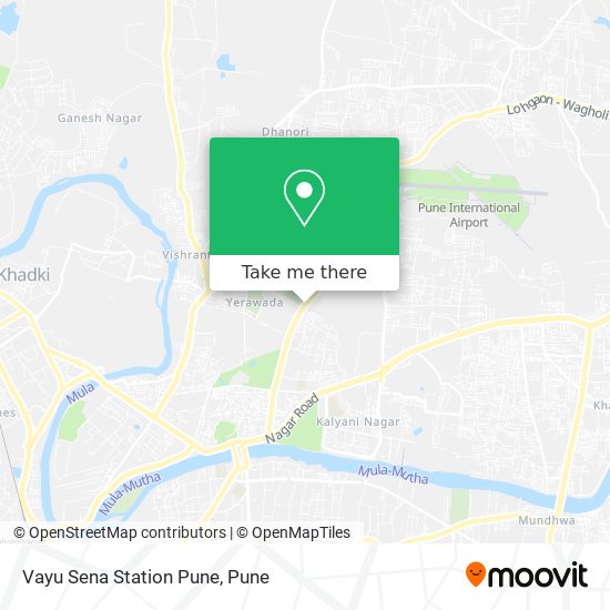 Vayu Sena Station Pune map