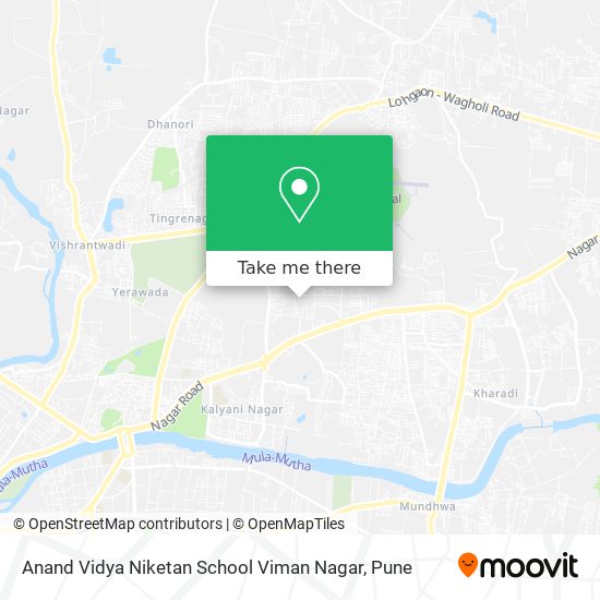 Anand Vidya Niketan School Viman Nagar map