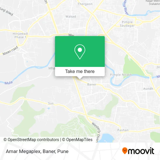 Amar Megaplex, Baner map