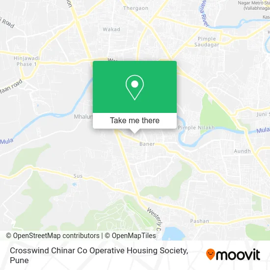 Crosswind Chinar Co Operative Housing Society map
