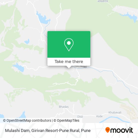 Mulashi Dam, Girivan Resort-Pune Rural map