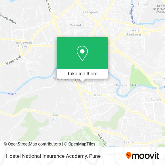 Hostel National Insurance Academy map