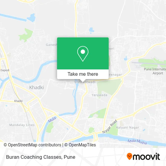 Buran Coaching Classes map